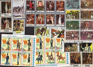 50 verschiedene NAPOLEON BONEPARTE auf Briefmarken - Bild 1 von 2