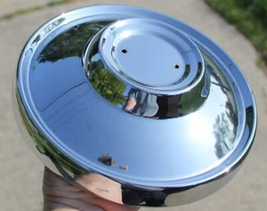 NOS 1969-1985 JAGUAR XJ6 CHROME Dog Dish Center HUBCAP Without Emblem OEM - Picture 1 of 12