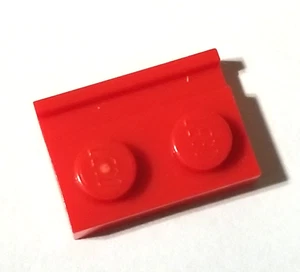 LEGO 1x2 Plate with Door Rail Part 32028 Red - Picture 1 of 1