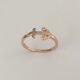 Rose Gold Plated Sterling Silver Anchor Ring, Nautical Ring, Love Ring