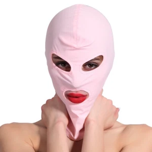New Sexy Unisex Mask Slave Costume Spandex Full Hood Face Head Cover Role Play - Picture 1 of 17