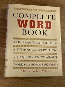 COMPLETE WORD BOOK By Mary A. De Vries - Hardcover Home Schooling - Picture 1 of 5