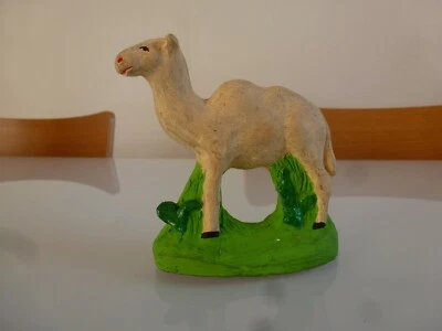 ANCIEN SANTON BOURGES SAINT REMY DE PROVENCE MOUTON L 9,5 H 9,5 NOEL CRECHE - Photo 1/4