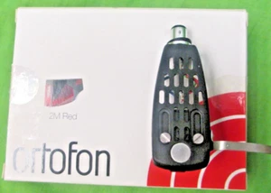 KENWOOD TURNTABLE TYPE CARTRIDGE MOUNT WITH ORTOFON 2M Red ELLIPTICAL CARTRIDGE - Picture 1 of 6