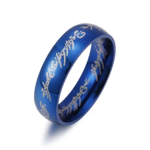 Gold Lord of The Rings Stainless Steell Fidget Rings for Men Size 6-13 4/6/8mm - Picture 1 of 24