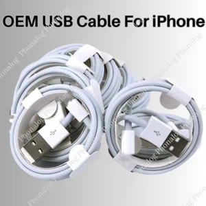 10x USB Charger Cable For iPhone 14 13 12 11 Pro Max XR XS 8 7 6 5 Charging Cord - Picture 1 of 14