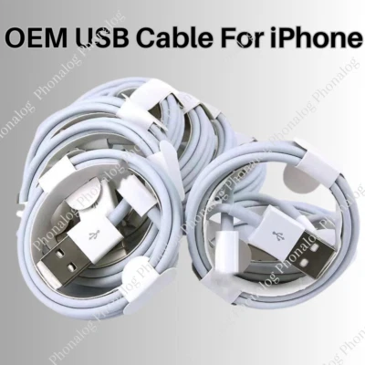 10x USB Charger Cable For iPhone 14 13 12 11 Pro Max XR XS 8 7 6 5 Charging Cord - Image 1 of 4