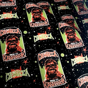 Chewbacca In Space Star Wars Fabric By The Yard RETIRED 36'' x 44' - Picture 1 of 7