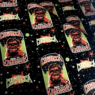 Tela Chewbacca en el espacio Star Wars por yarda RETIRADA 36"" x 44' Foto 1 de 4
