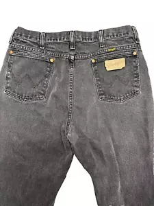 Wrangler Jeans Men's 35x36 Fits 34x35 Black 936WBK Cowboy Cut USA Denim - Picture 1 of 6