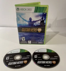 Microsoft Xbox 360 Guitar Hero Live Game Two (2) dischi ottime condizioni - Foto 1 di 7