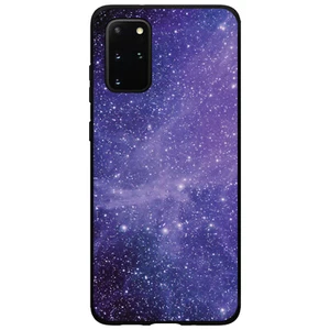 Hard Case Hülle für Samsung Galaxy S Lila Schwarz Weiß Sterne Nebel - Bild 1 von 6