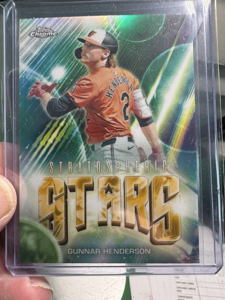 2024 Topps Chrome Update- Stratospheric Stars  Gunnar Henderson Balt Orioles SSP - Image 1 of 4