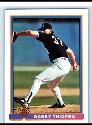 1991 Bowman #342 Bobby Thigpen Near Mint - Image 1 of 2