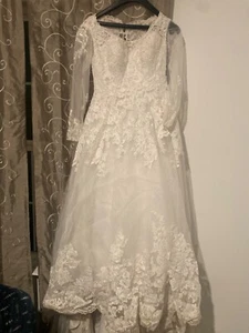 wedding dress size 12 preowned - Picture 1 of 5