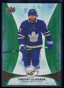 2021-22 Upper Deck Ice #95 Timothy Liljegren 2020-21 Green Rookie - Picture 1 of 2