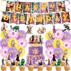 Tangled Rapunzel Party Banners Supplies for Birthday Party Cake Topper Balloon