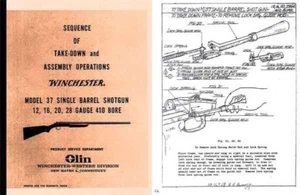 Winchester Model 37 Sequence of Take-Down and Assembly Operations - Picture 1 of 1