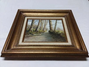 Vintage Original Gemälde John J. Mitchell Impressionist Landschaftsszene - Bild 1 von 6