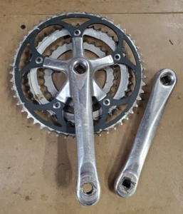 Sugino RD2 Crankset Square Taper 175 Triple 30 / 42 / 52 Silver - Picture 1 of 6
