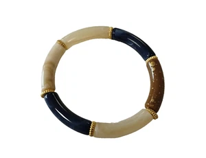 BRACELET ECLAT en perles acryliques colorées élastique jonc art moderne 46 /EBUS - Zdjęcie 1 z 1