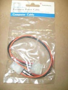 Commodore Disk Drive Internal Power Extension 4pin Male~Female Cable/Cord Radio - Picture 1 of 9