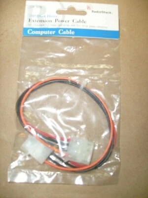Commodore Disk Drive Internal Power Extension 4pin Male~Female Cable/Cord Radio  - Image 1 of 4