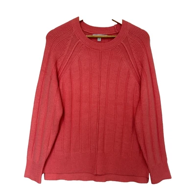 Next Jersey de punto acanalado rosa coral cuello redondo para mujer talla M’s Foto 1 de 4