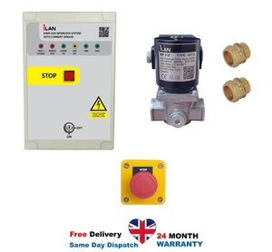 iLAN Gas Interlock with Built-in Fan Current Sensors + 1/2" Gas Solenoid Valve - Picture 1 of 6