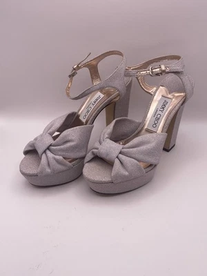 Женские сандалии Jimmy Choo 120 мм Heloise с бантом на каблуке размер 38/8 - Изображение 1 из 4