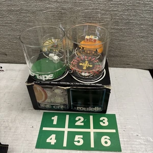 Set 4 bicchieri bicchieri vintage casinò 12 oz acrilico craps roulette jackpot grande 6 NUOVO! - Foto 1 di 14