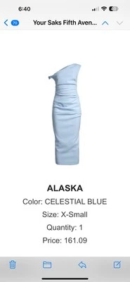 MISHA ALASKA CELESTIAL BLUE XS DRESS Foto 1 de 3