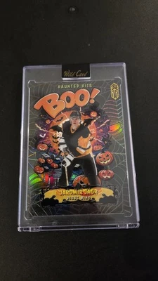 2025 Wild Card Haunted Hits Boo! Spider Web Prismatic Jaromir Jagr 1/1 - Image 1 of 4