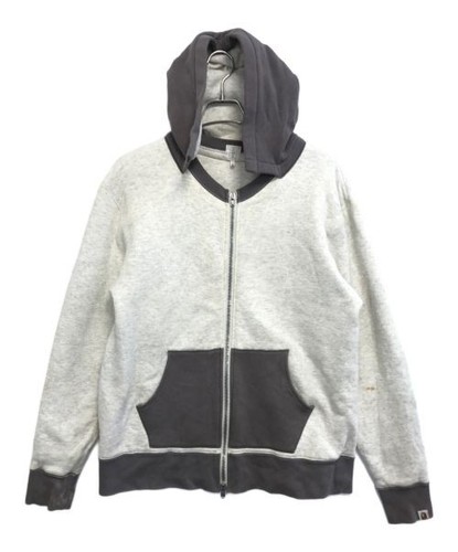 A BATHING APE (BAPE) Felpa con cappuccio e zip retrofit M A Bathing Ape