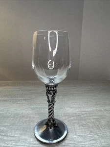 Brighton Kristall und Chrom 8" Weinglas Kelch romantisch ausgefallen - Top! - Bild 1 von 5