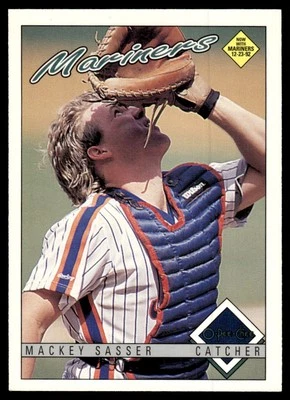 1993 O-Pee-Chee Mackey Sasser Seattle Mariners #328 - Image 1 of 2