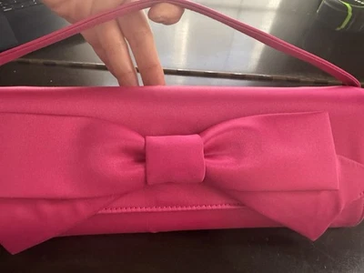 Hollywould For Target Fuchsia Pink Bow Clutch NWT Formal purse - Изображение 1 из 4