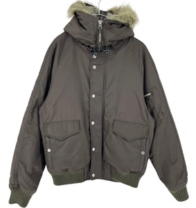 WOOLRICH Women Thermolite Fur Hooded Jacket Coat Size L - Picture 1 of 11