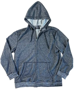 Buck Le Black XL X-Large Buckle Gray Full Zip Long Sleeves Hoodie Sweater Men - Picture 1 of 19