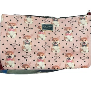 BOLSO DE MANO/BOLSO DE VIAJE BETSEY JOHNSON ROSA CORGI PERRO GRANDE - Imagen 1 de 3