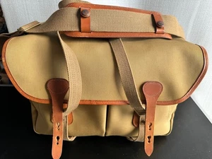 Billingham 555 Camera Bag Tan Leather and Canvas Top Condition Nikon F4 Canvas - Picture 1 of 8