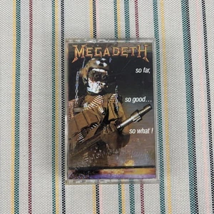 Vintage Megadeth Cassette So Far So Good So What 1988 Capitol Records Metal Tape - Picture 1 of 7