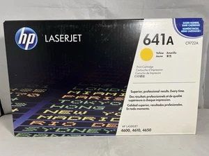 Cartucho de impresión amarillo HP 641A (C9722A) para LaserJet 4600, 4610, 4650 - NUEVO - Imagen 1 de 5