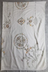 Mantel Jacquard Crema Vintage 140cm x 210cm Floral - Imagen 1 de 3