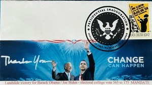 GG (Gary Gozemba) Cachet Inauguration Day 2009 Barrack Obama Biden Change - Picture 1 of 2