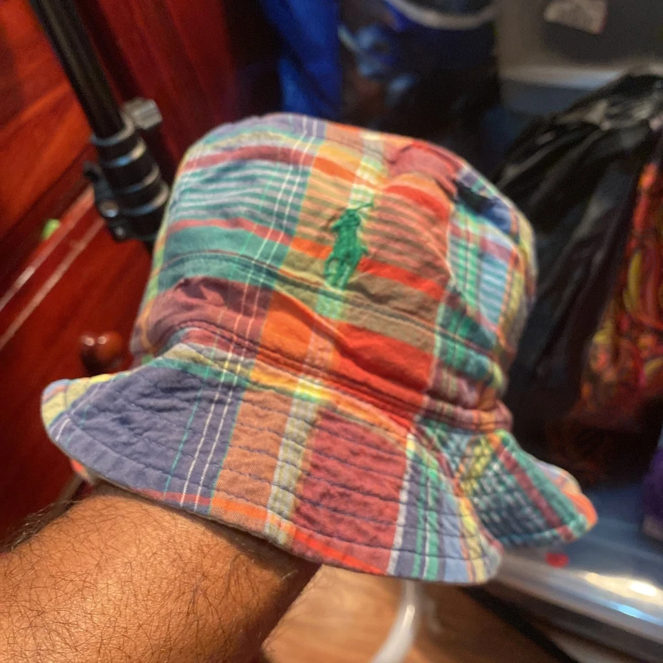 Двусторонняя шапка-ведро в клетку Polo Ralph Lauren - Изображение 1 из 1