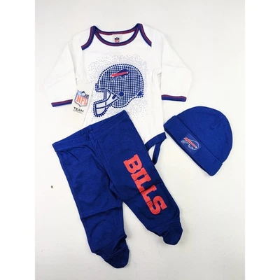 Set body/pantaloni e cappello Buffalo Bills 0-3 mesi - Immagine 1 di 4