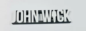 Decorative John Wick Film Logo Cinema Room Sign  Display - Picture 1 of 4