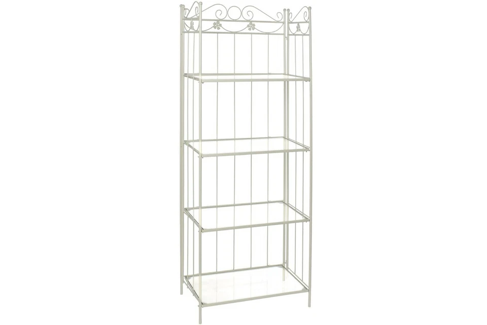 LIBRERIA ETAGERE SCAFFALE IN METALLO RIPIANI IN VETRO PER STUDIO UFFICIO NEGOZIO - Immagine 1 di 4