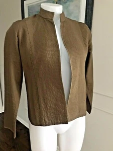 Eileen Fisher Woman's Jacket 100% SILK Brown ~ Sz Petite Medium ~ Beautiful ~ - Picture 1 of 9